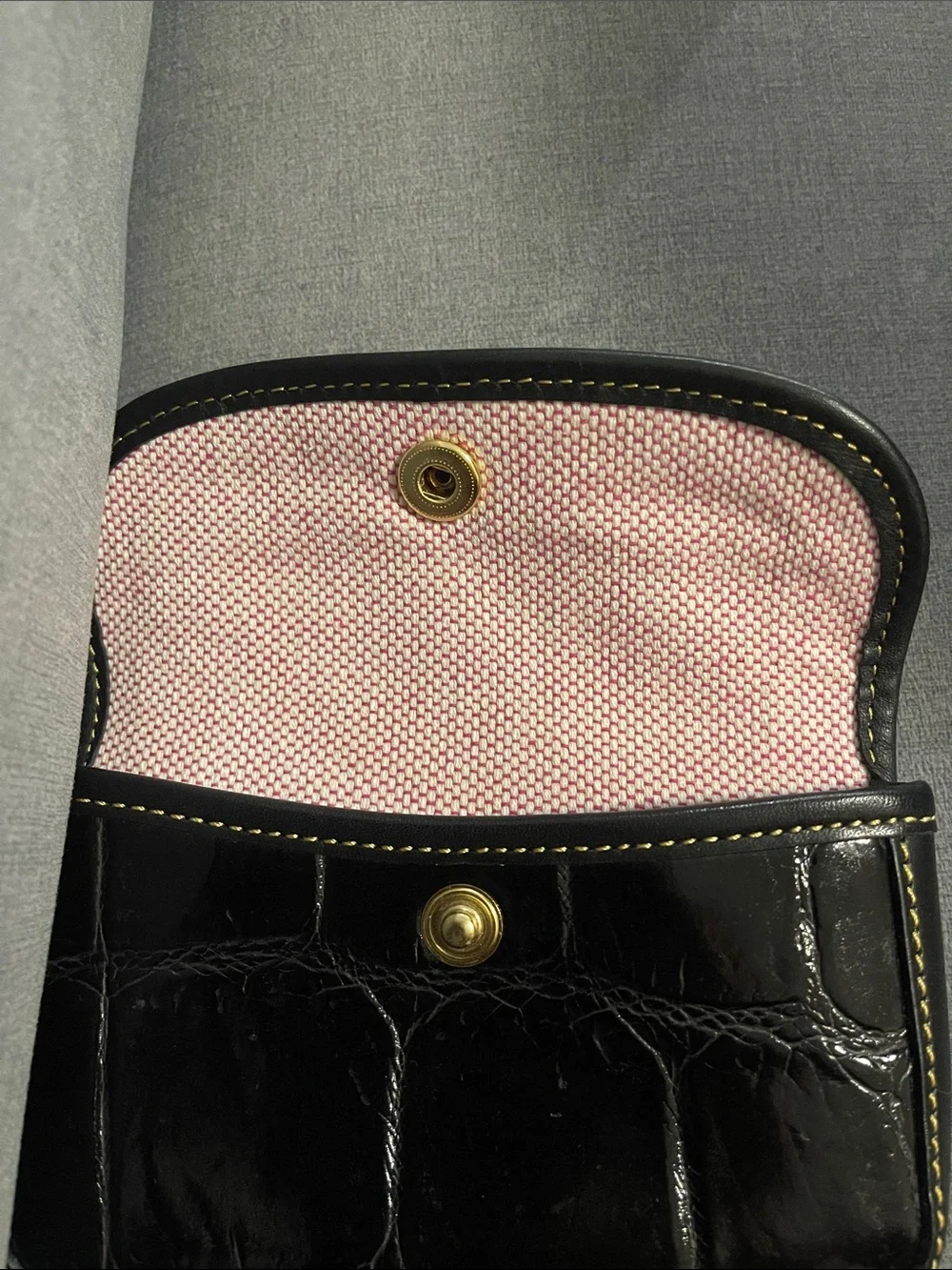 Dooney & Bourke black croc